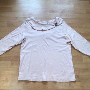 Women’s Pale Pink Top Shirt by Rafaella sz 2X